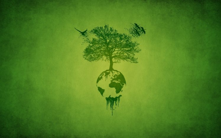 trees, Artistic, Earth, Digital, Art, Ecosystem HD Wallpaper Desktop Background