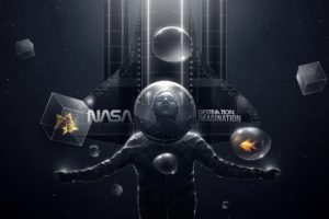 abstract, Outer, Space, Dark, Stars, Birds, Animals, Fish, Nasa, Bubbles, Fantasy, Art, Spaceships, Imagination, Space, Suits, Cubes, Particles, Felix, Baumgartner
