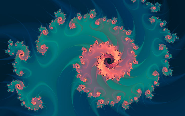 fractal, Spiral HD Wallpaper Desktop Background