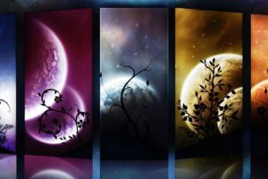 outer, Space, Planets, Moon