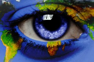 close up, Eyes, Blue, Eyes, World, Map, Eye