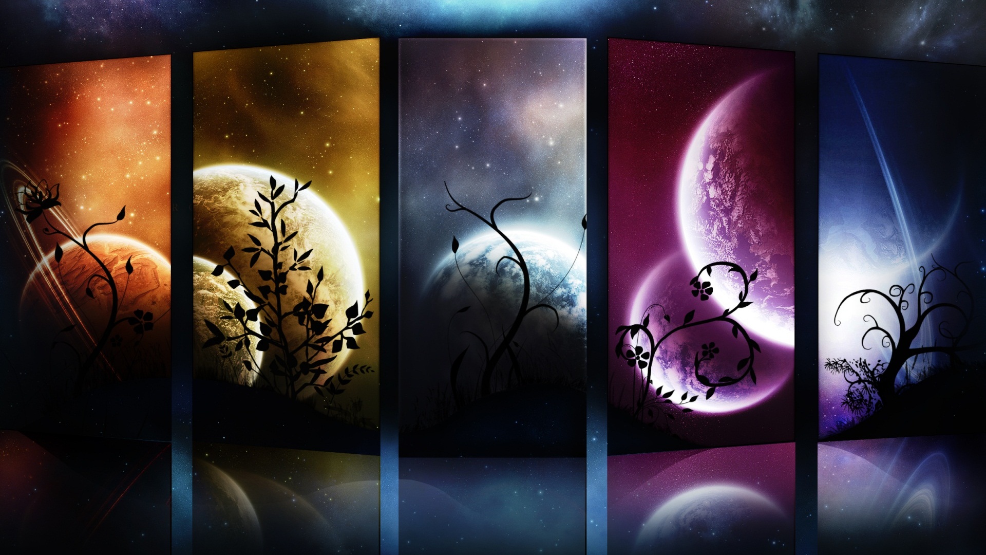 outer, Space, Planets Wallpaper