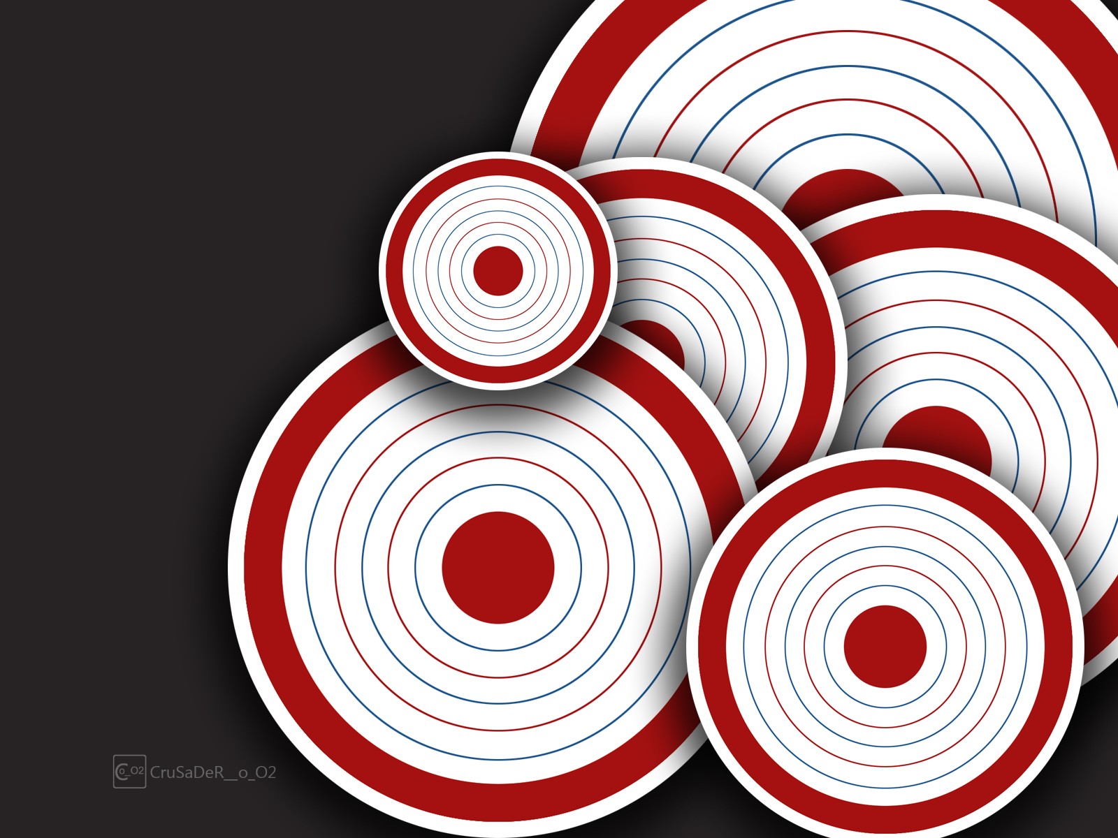 abstract, Circles, Target Wallpaper