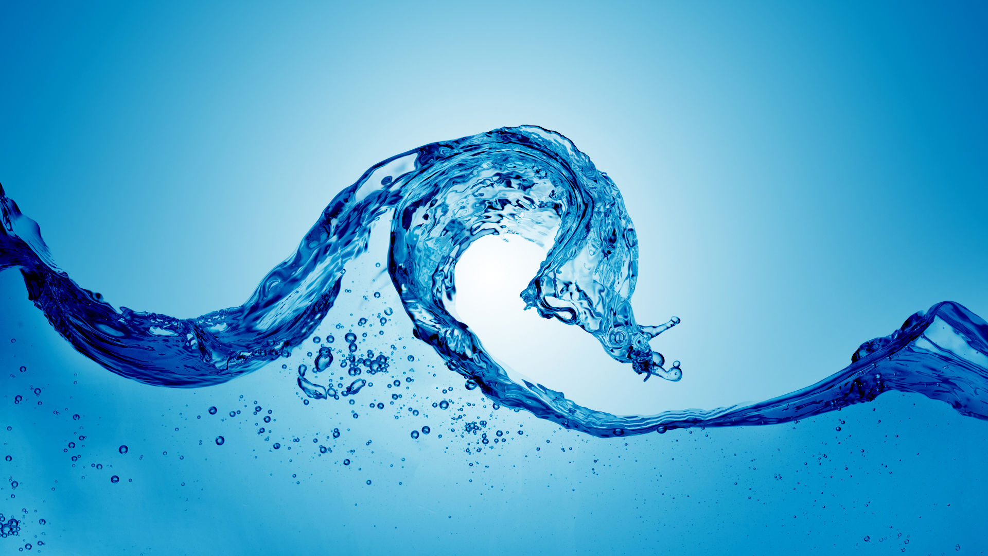 water, Abstract, Blue, Waves Wallpaper