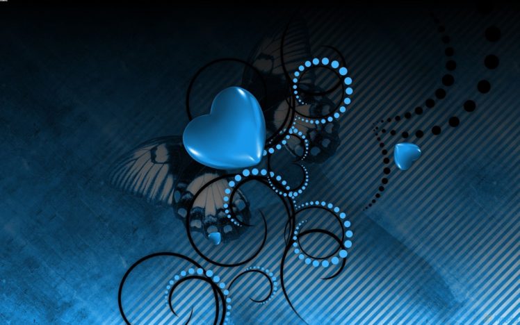 blue, Love HD Wallpaper Desktop Background