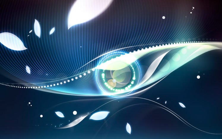 abstract, Blue, Eyes HD Wallpaper Desktop Background