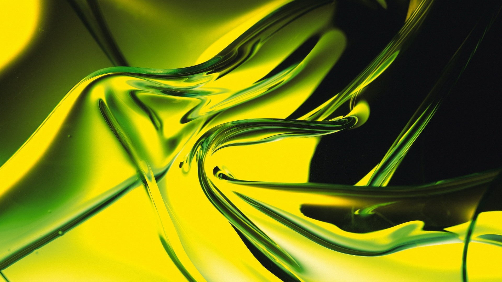 green, Abstract, Yellow Wallpaper