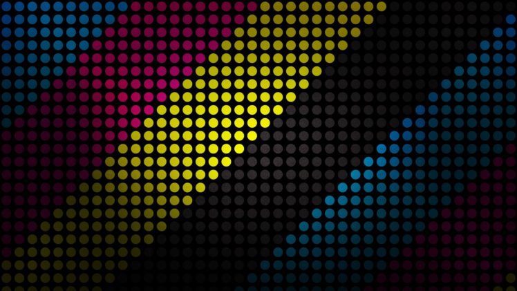 abstract, Multicolor, Dots, Cmyk, Stripes HD Wallpaper Desktop Background