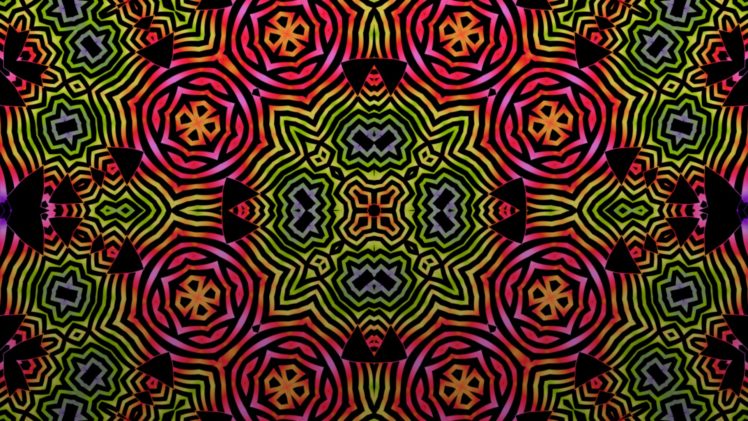 abstract, Multicolor, Patterns, Psychedelic, Digital, Art, Backgrounds, Kaleidoscope, Colors, Psyche HD Wallpaper Desktop Background