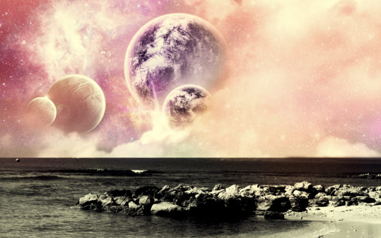 planets, Photo, Manipulation HD Wallpaper Desktop Background