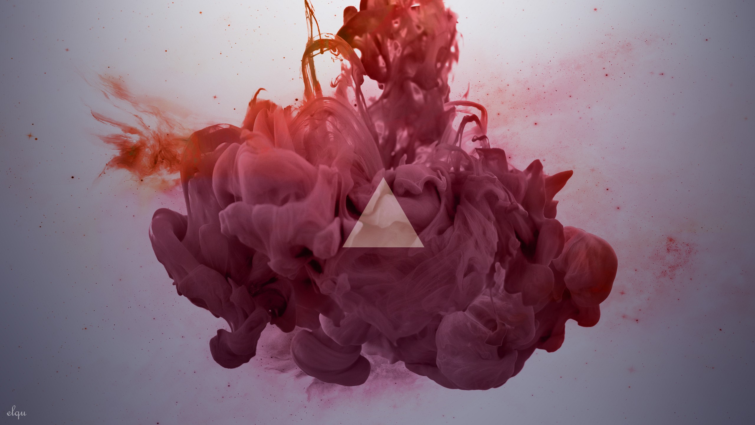 abstract, Smoke, Geometry, Ink, Triangles Wallpaper