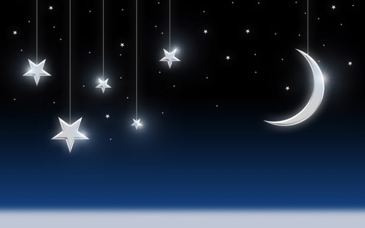 stars, Moon HD Wallpaper Desktop Background