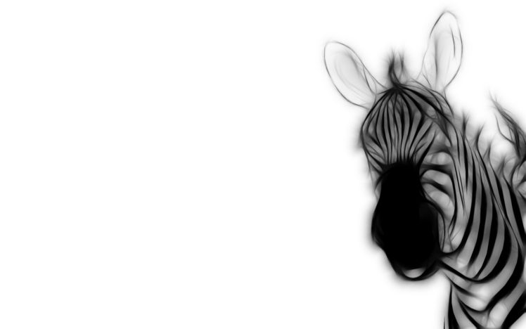 fractalius, Zebras HD Wallpaper Desktop Background