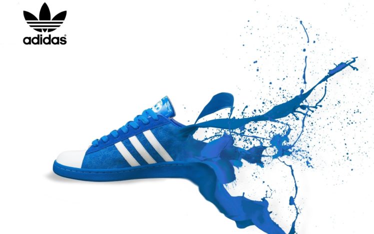 blue, Adidas, Shoes, Sneakers, White, Background HD Wallpaper Desktop Background
