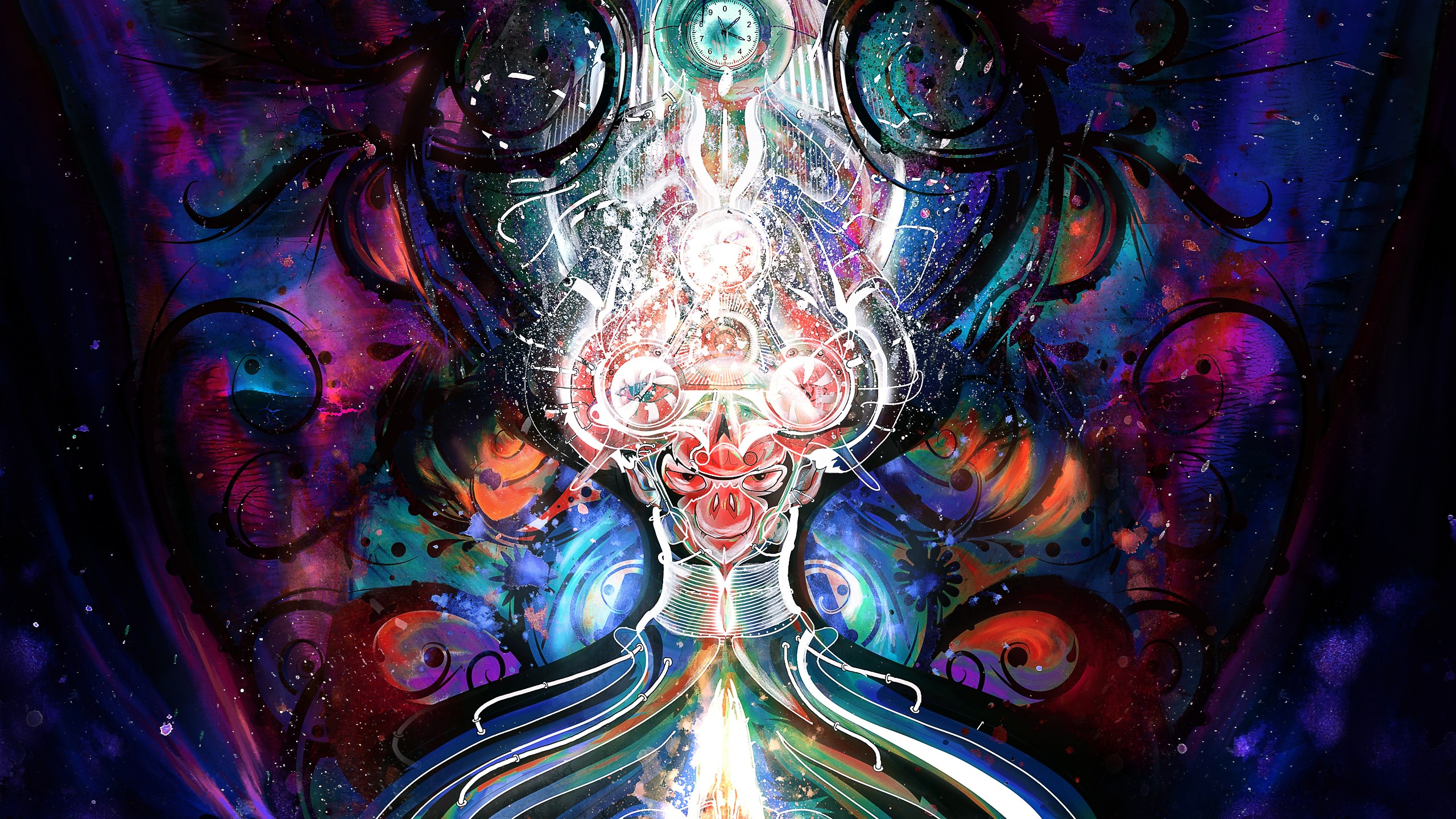 psychedelic, Digital, Art Wallpaper
