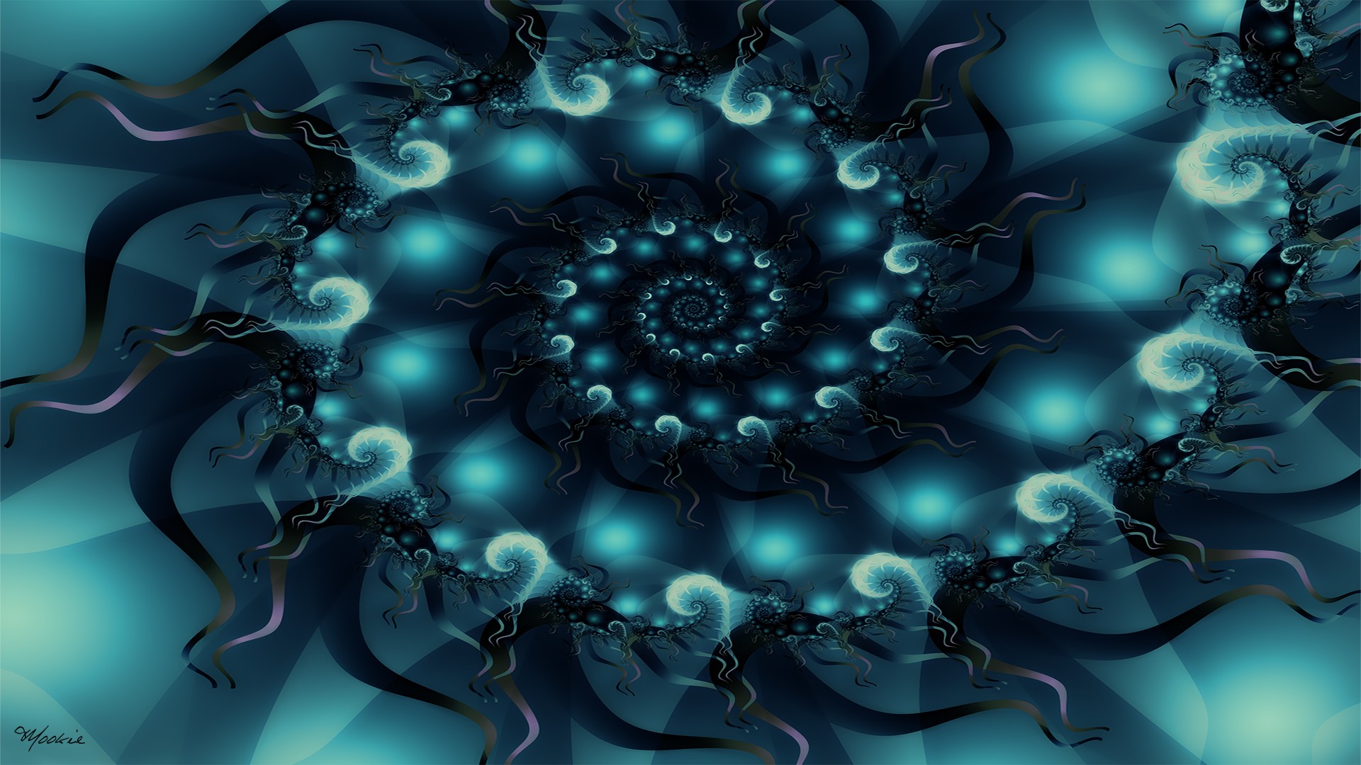 abstract, Fractals, Spiral Wallpaper