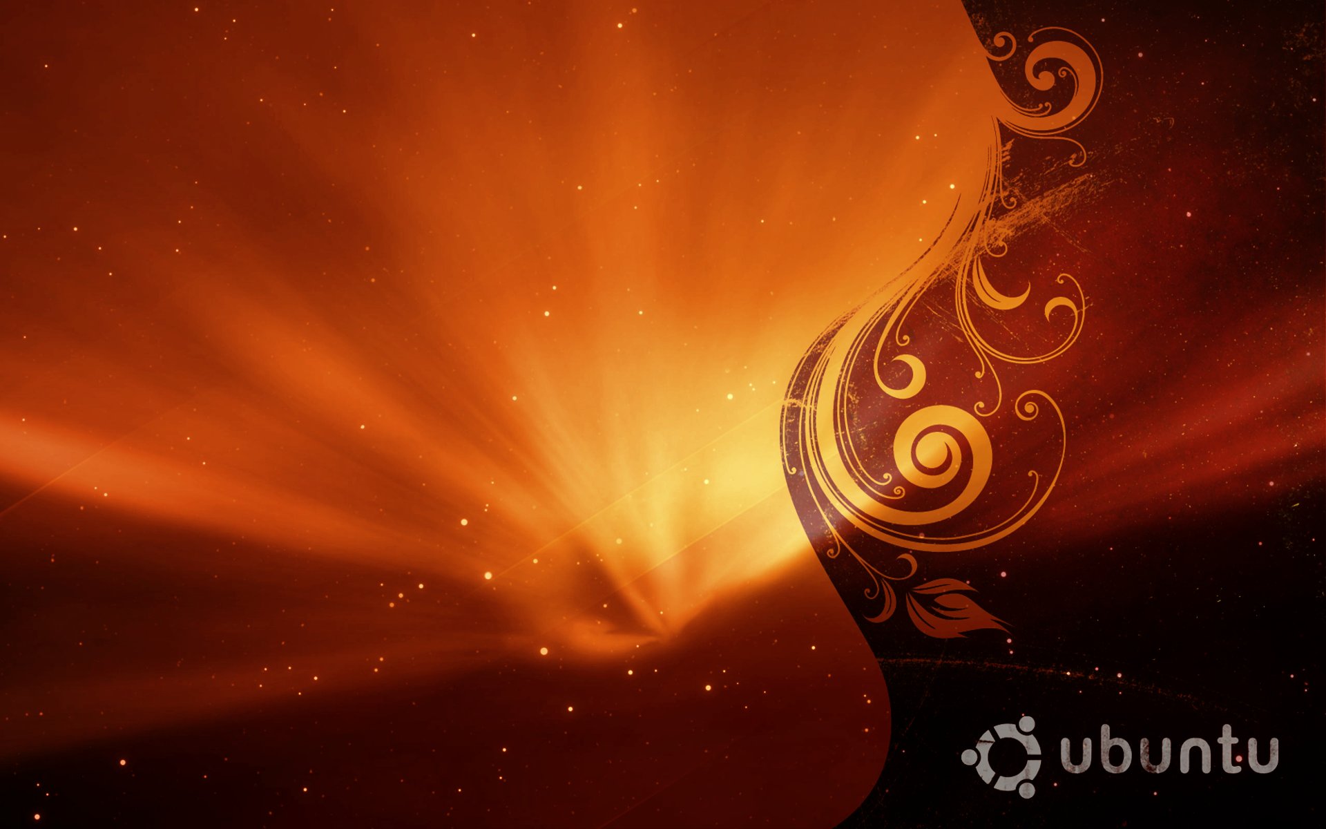ubuntu, Floral Wallpaper