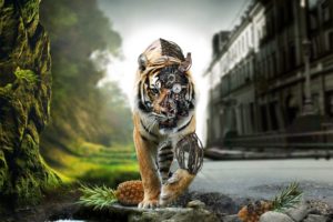 animals, Tigers, Cybernetic