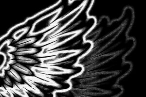 wings, Black, Dark, Mosaic, Digital, Art, Desing