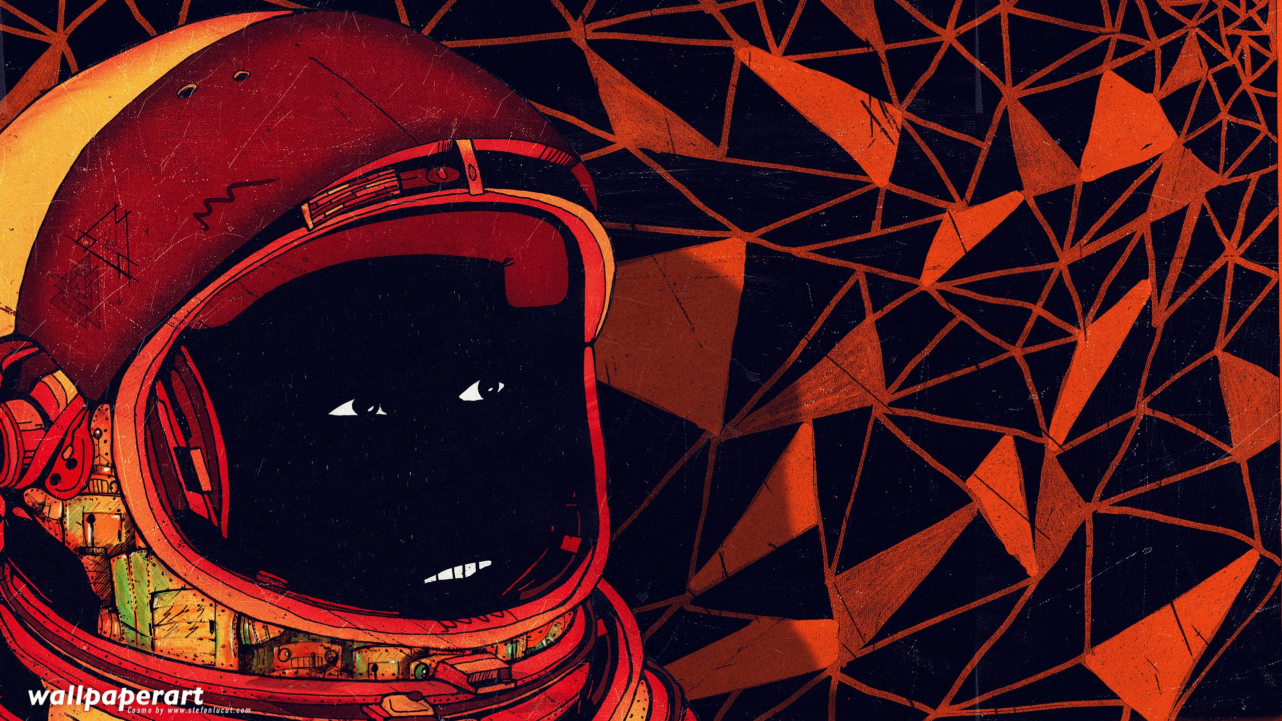 abstract, Cosmonaut, Stefan, Lucut Wallpaper