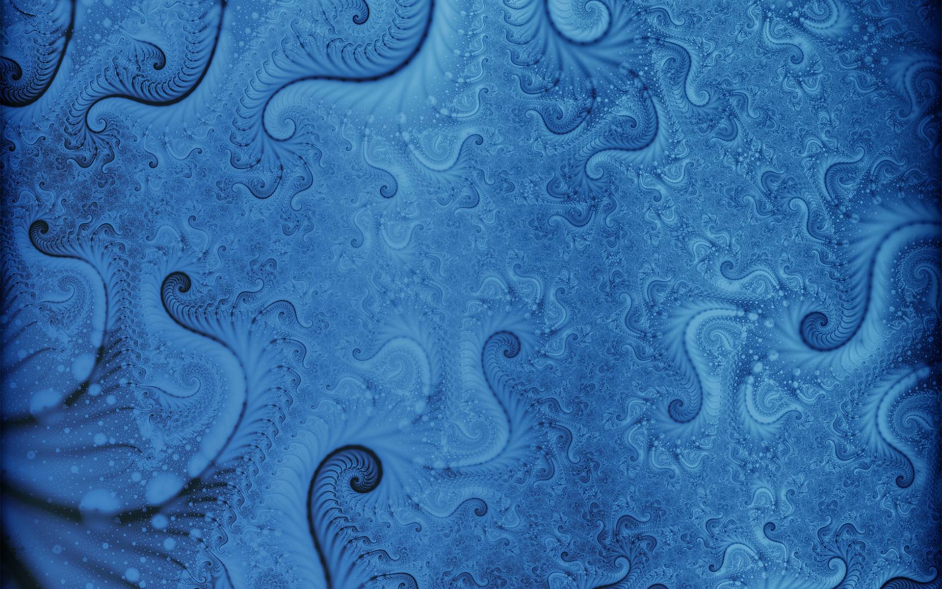 blue, Fractals, Spiral Wallpaper