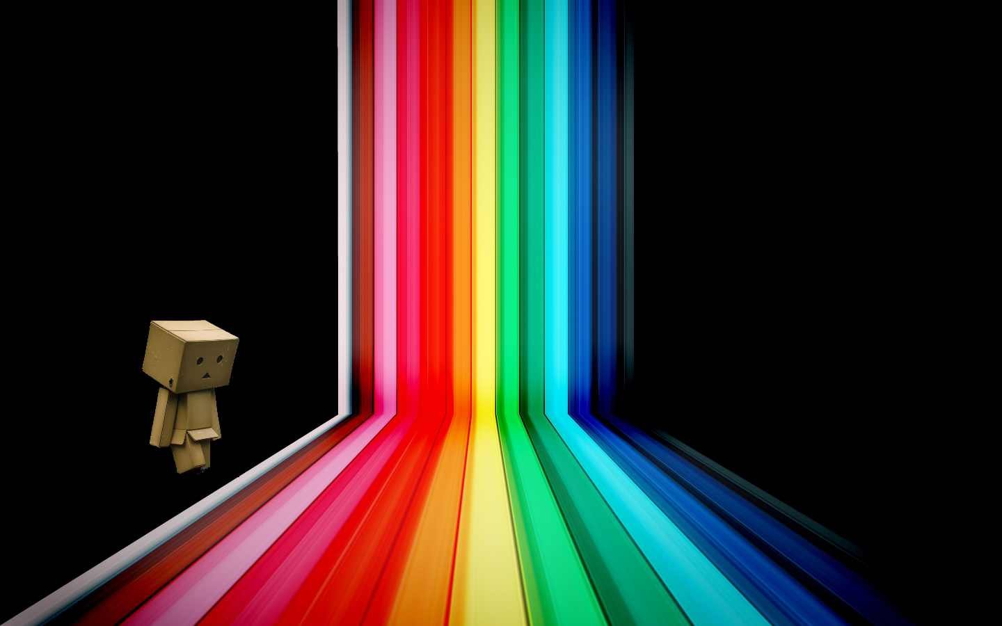 robots, Rainbows Wallpaper