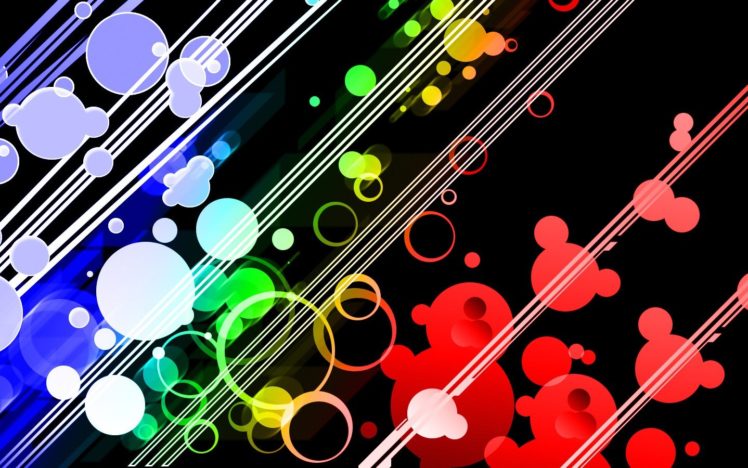 abstract, Multicolor, Circles HD Wallpaper Desktop Background