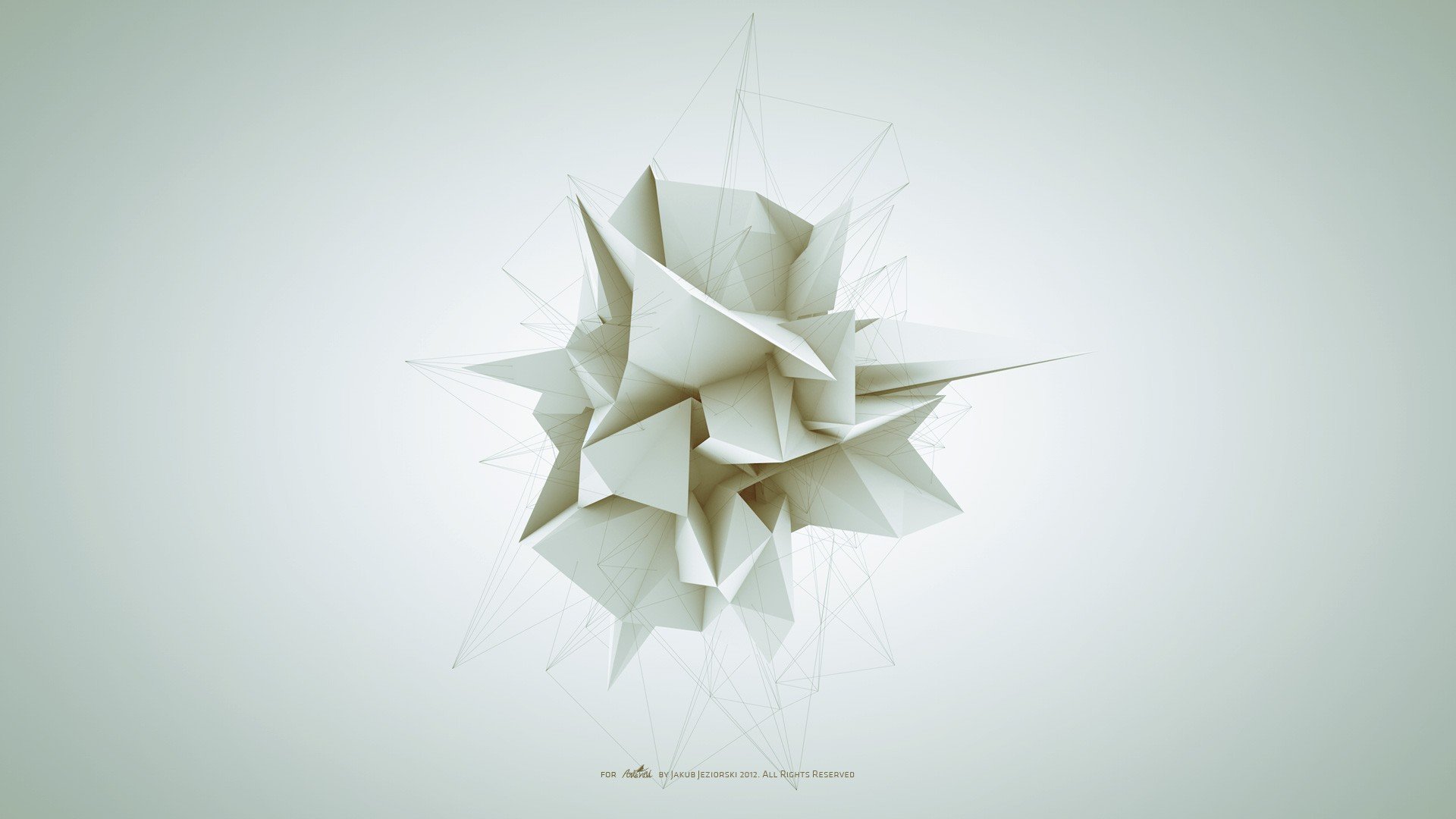 abstract, White, Geometry, Forms, Adam, Spizak Wallpaper