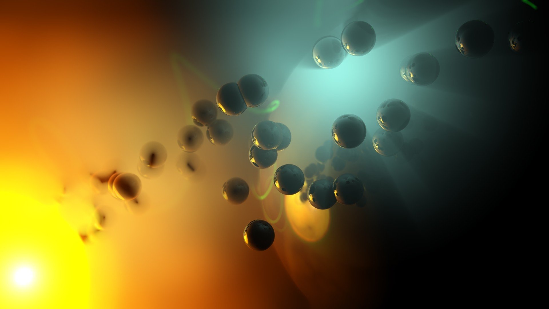 abstract, Spheres Wallpaper