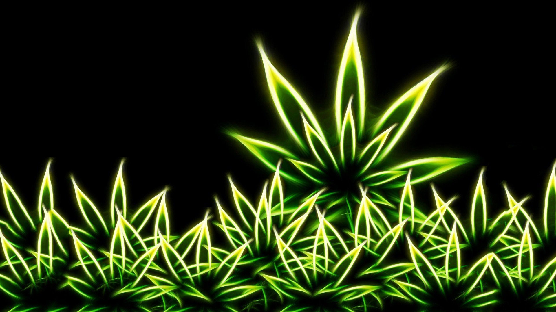drugs, Grass, Marijuana, Digital, Art, Weeds, Fractal Wallpaper