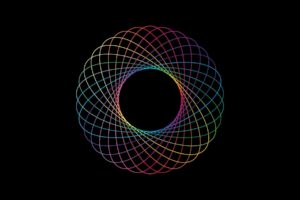 abstract, Rainbows, Simple, Spirograph, Colors, Color, Spectrum