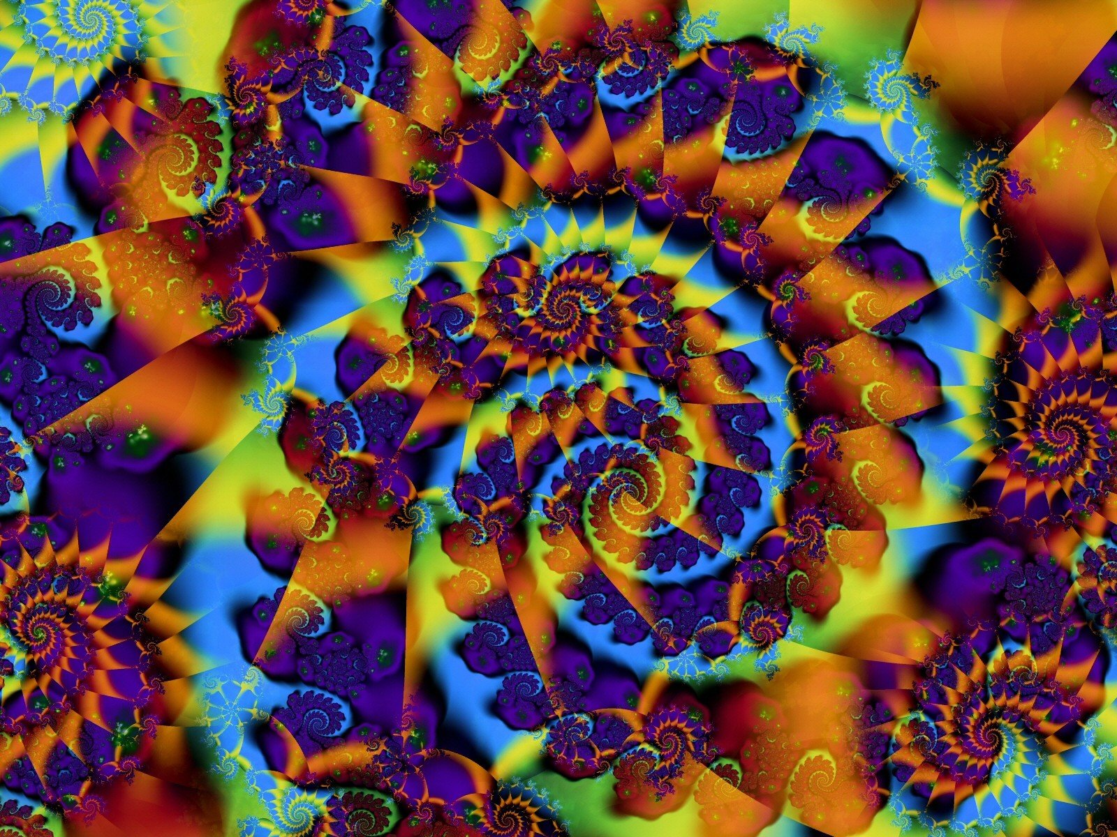 abstract, Multicolor, Fractals, Psychedelic Wallpaper