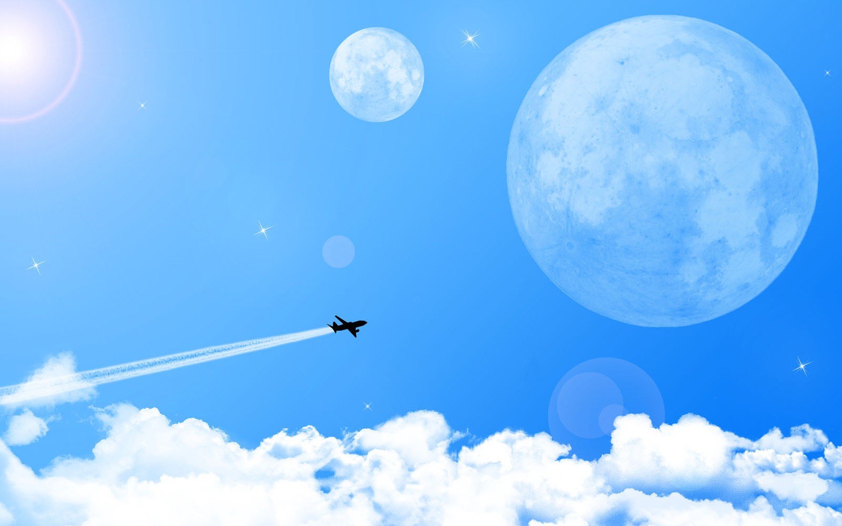 aircraft, Skyscapes, Widescreen Wallpaper