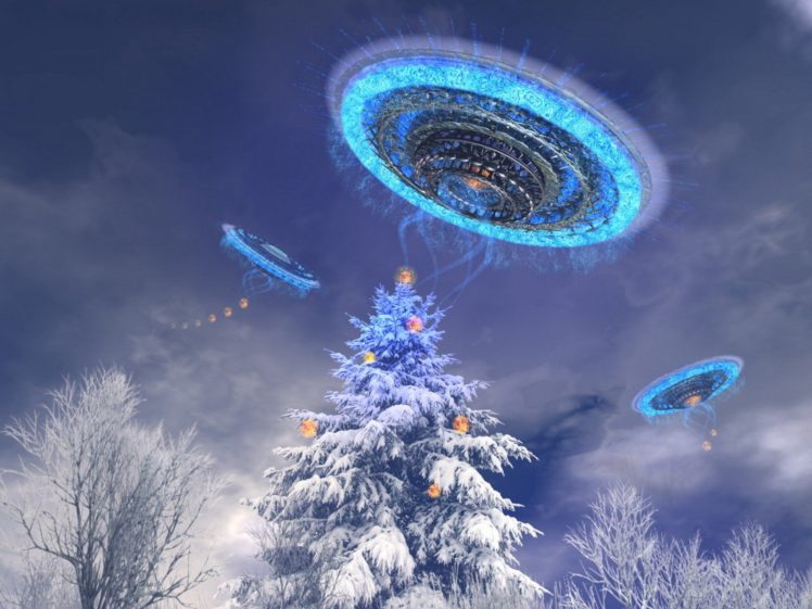 winter, Ufo HD Wallpaper Desktop Background