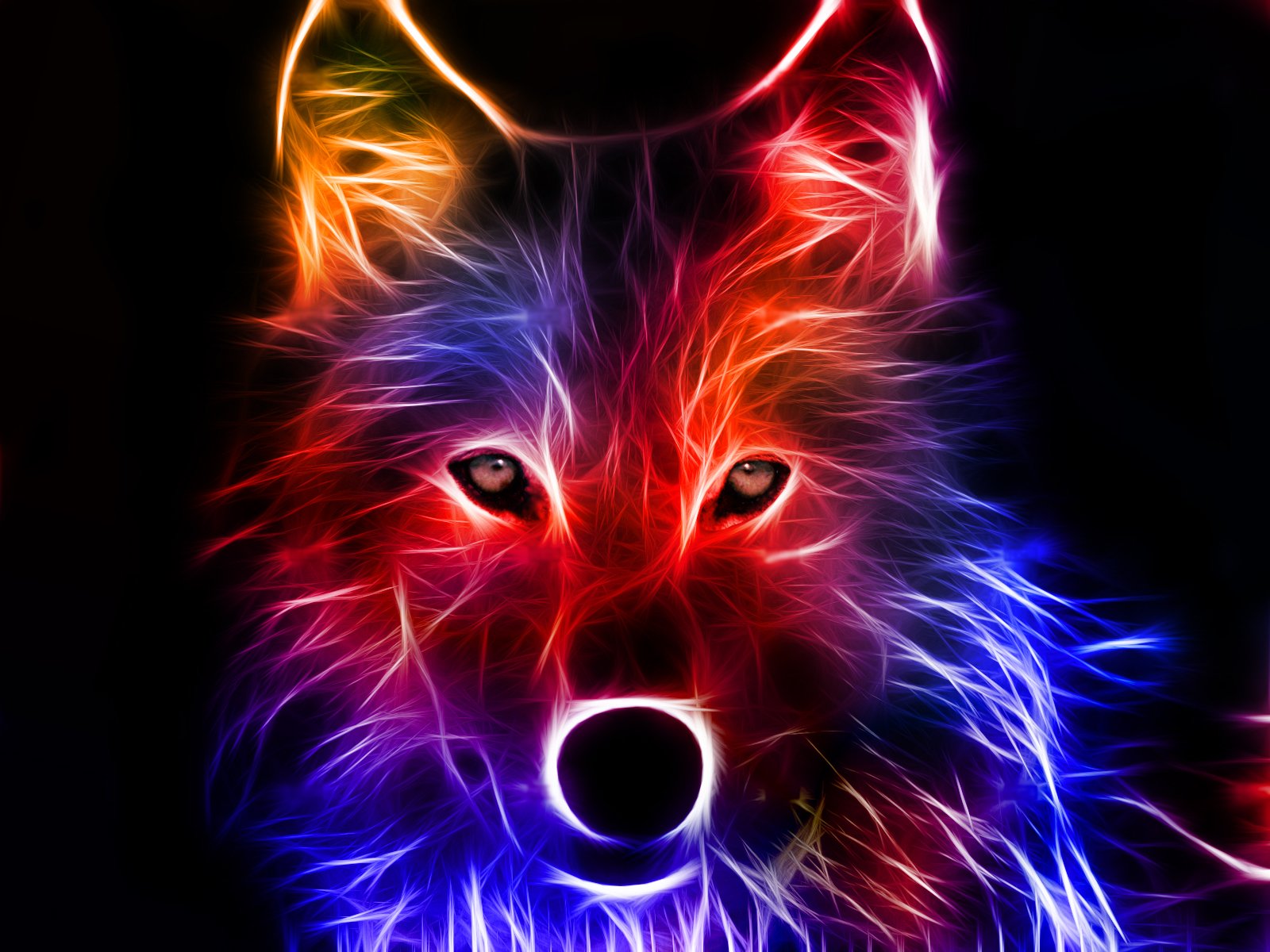 fractalius, Wolves Wallpaper