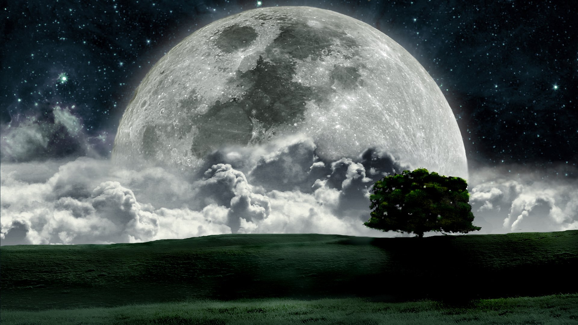 landscapes, Night, Moon Wallpaper