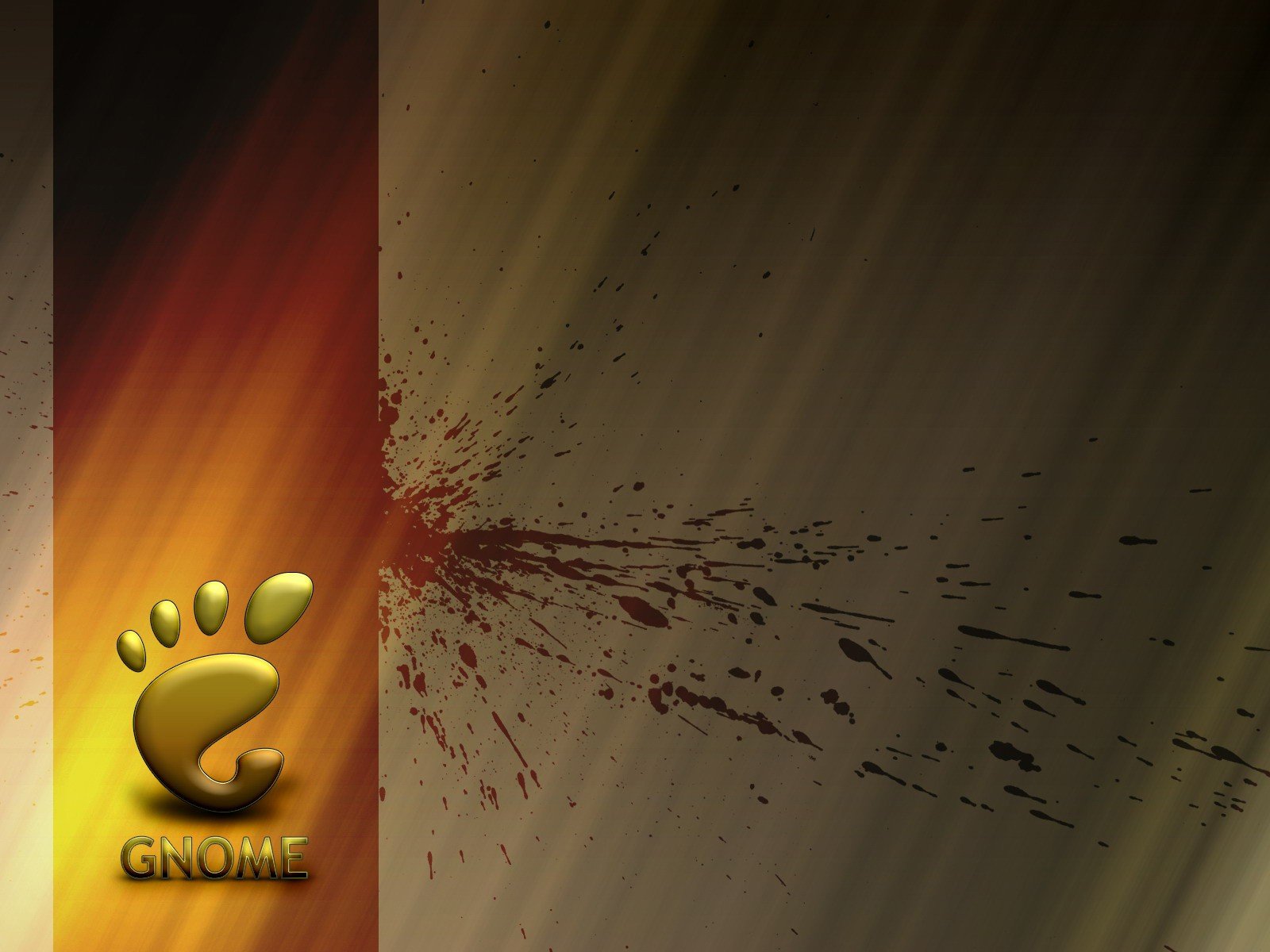 room, Brown, Gnome, Splashes Wallpaper