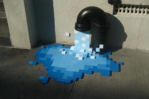 water, Blocks, Pixel, Art