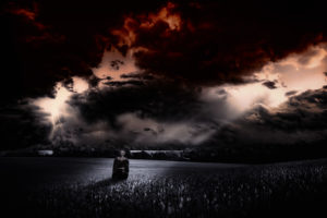 dark, Horror, Scary, Creepy, Spooky, Halloween, Landscapes, Nature, Fields, Gothic, Manipulation, Sky, Clouds, Plants, Scarecrow, Cg, Digital, Art