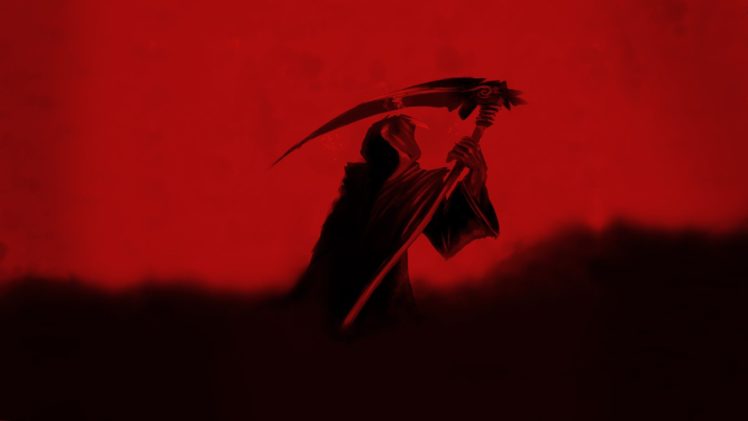 death, Red, Reaper HD Wallpaper Desktop Background