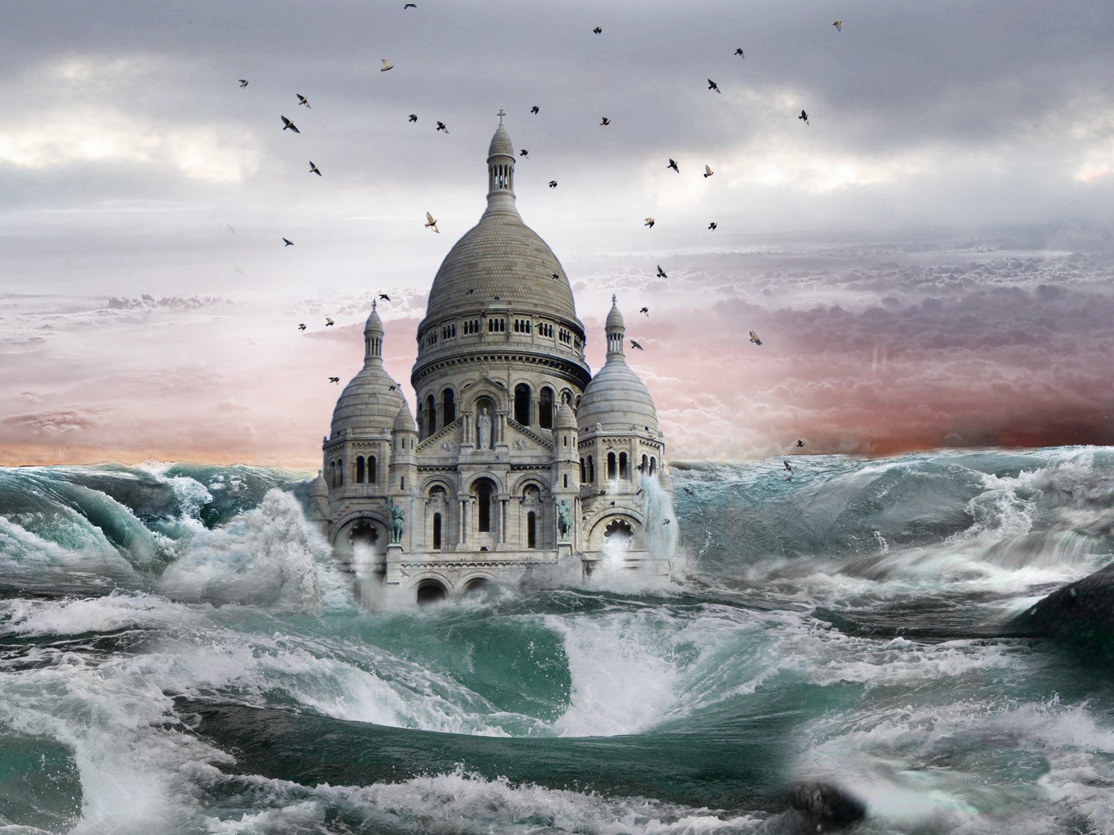 castles, Digital, Art, Photo, Manipulation, Sea Wallpapers HD / Desktop and  Mobile Backgrounds