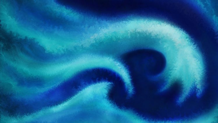 abstract, Blue, Waves, Artwork HD Wallpaper Desktop Background