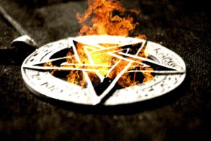 pentacle, Fire, Pentagram, Occult, Dark, Evil, Satan