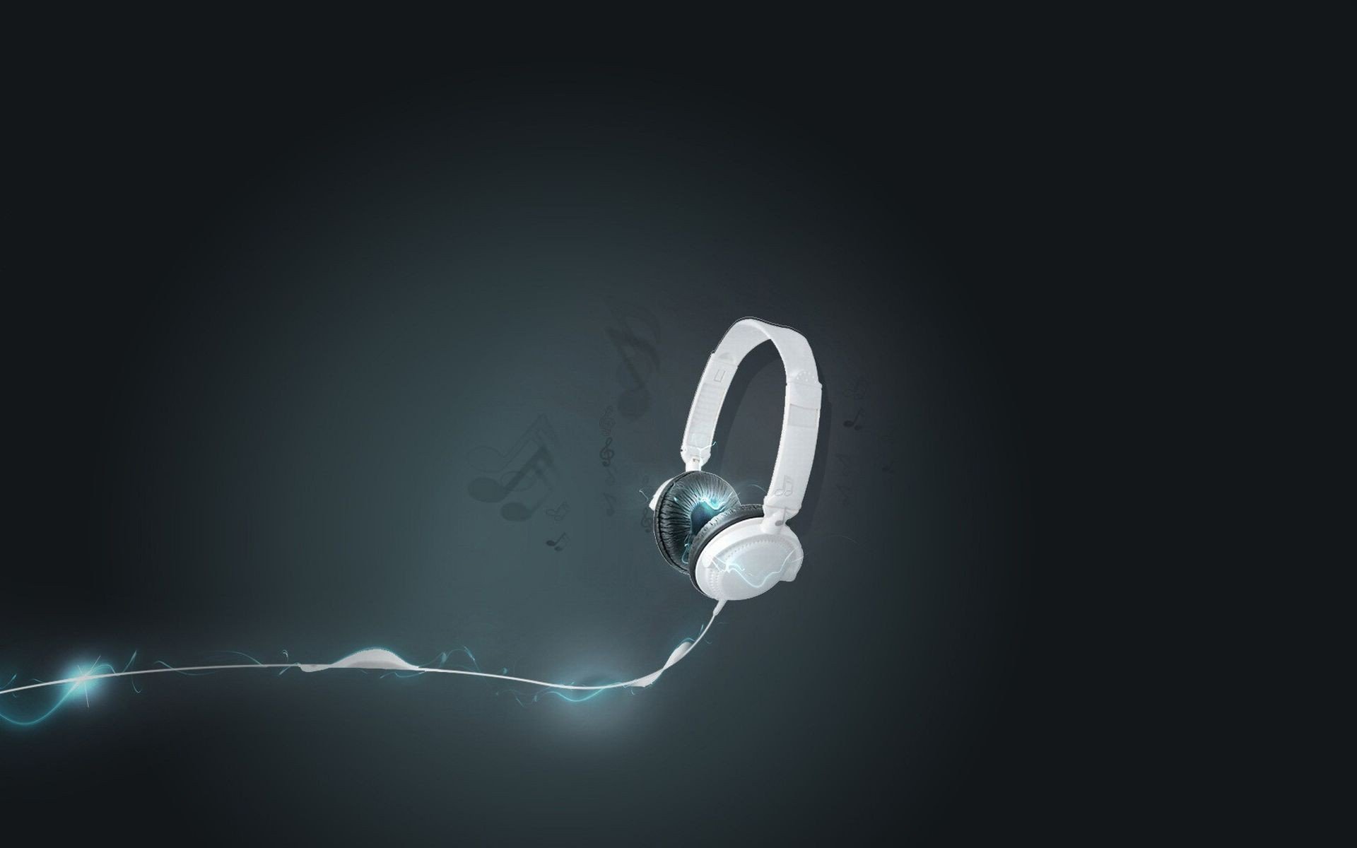 light, Headphones, Glow Wallpaper