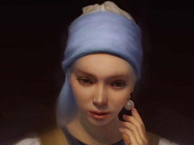 artwork, The, Girl, With, A, Pearl, Earring HD Wallpaper Desktop Background