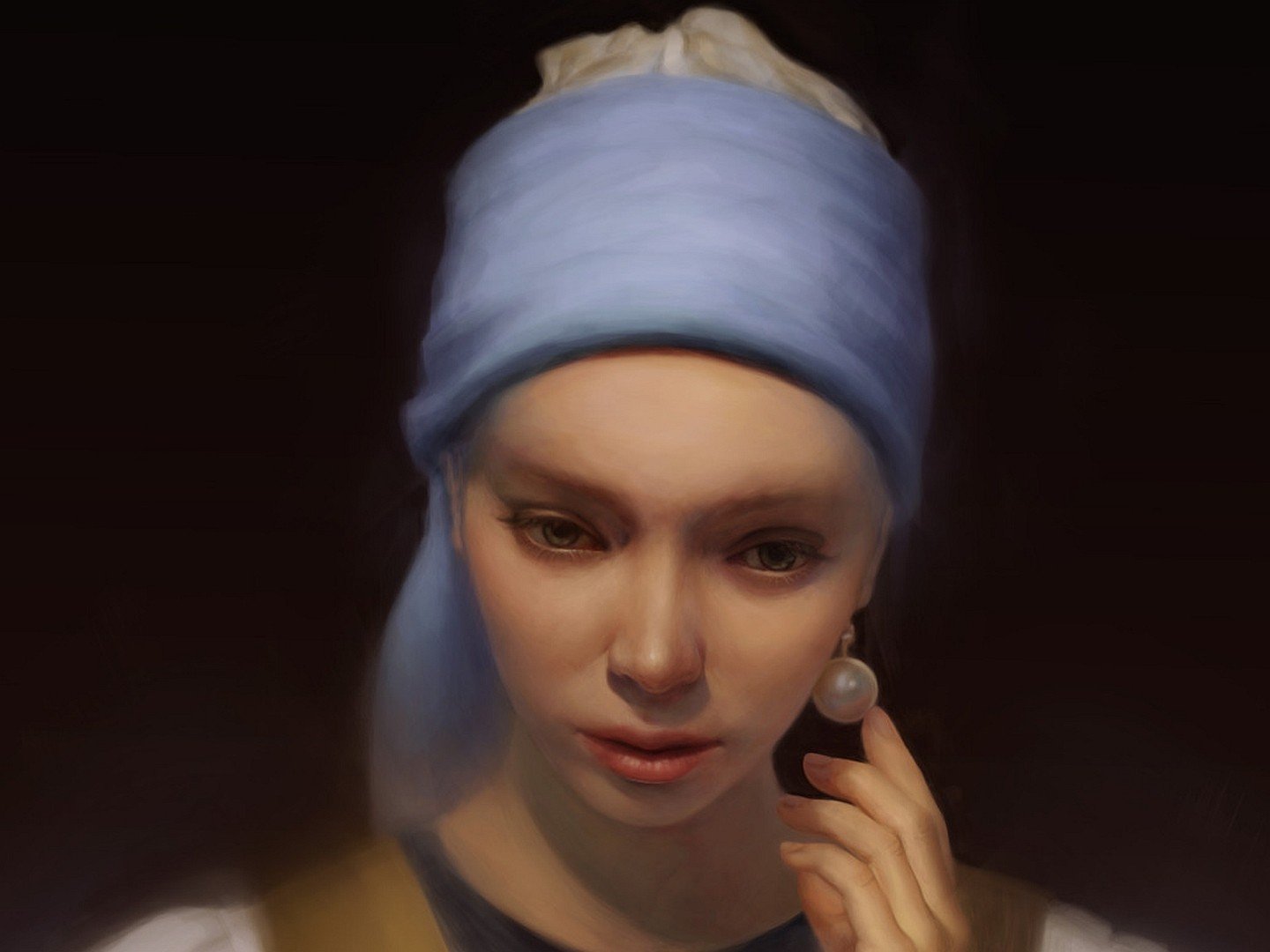 artwork, The, Girl, With, A, Pearl, Earring Wallpaper