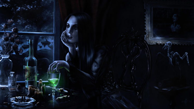 gothic, Vampire HD Wallpaper Desktop Background