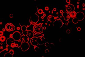 abstract, Red, Circles
