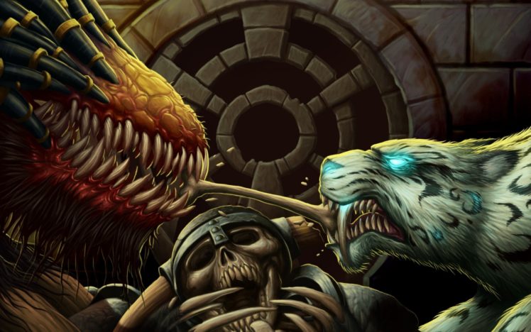 fantasy, Monster, Creature, Tiger, Dragon HD Wallpaper Desktop Background