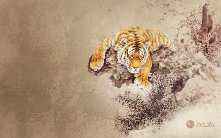 abstract, Animals, Tigers HD Wallpaper Desktop Background